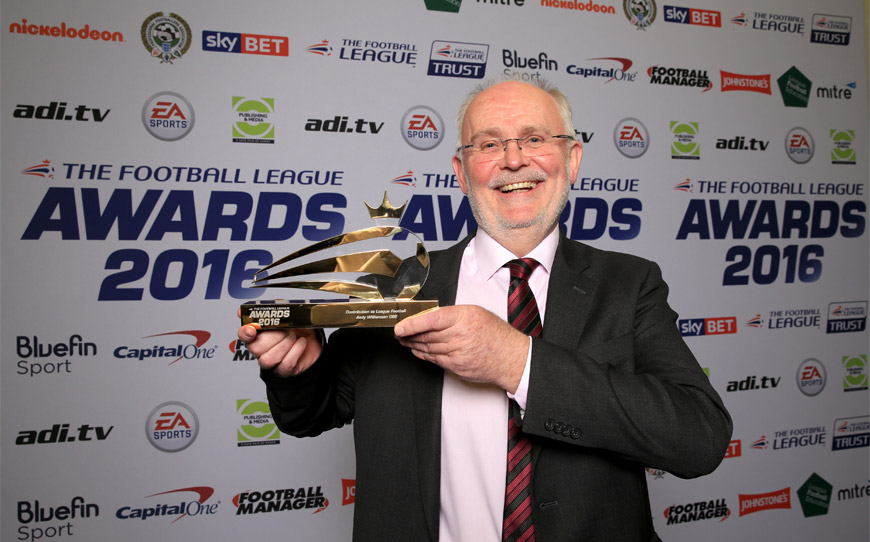 Andy Williamson OBE Honoured For Contribution to League Football