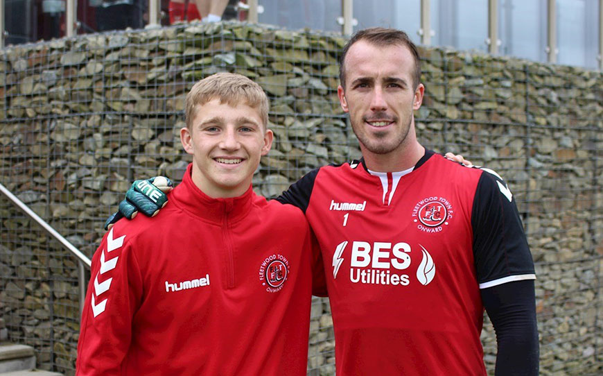 Fleetwood BTEC Student Assists With First-Team Training