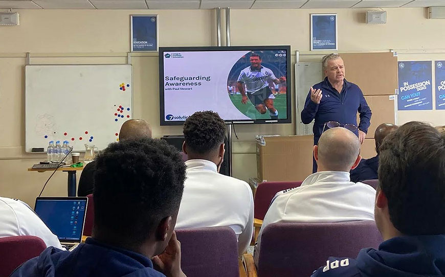 Apprentices Receive Safeguarding Education From Ex-England Ace Stewart