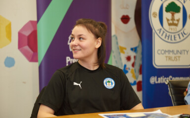 Wigan Athletics’ Caitlyn Pearce builds confidence through Community Trust Study Programme