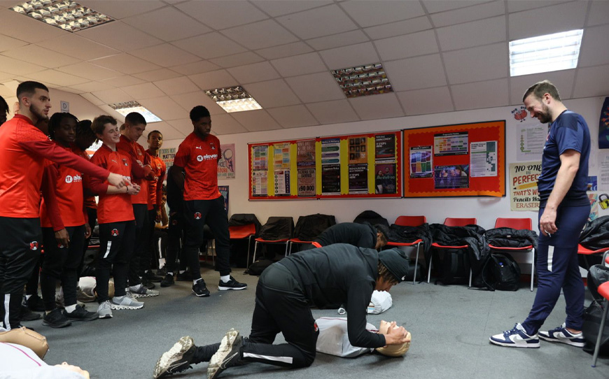 Charlie Edinburgh Hosts Cardiac Awareness Workshop at Leyton Orient FC