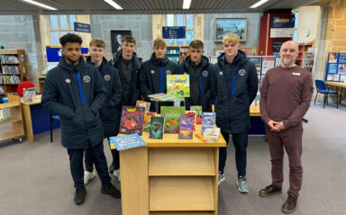 Shrewsbury Youngsters Donate Books to Local Library